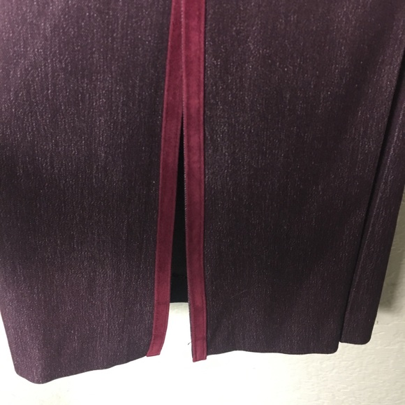 Vertigo Burgundy Tuxedo Stretch Suit Slit Leg - Picture 13 of 16